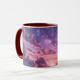 Caneca Céu Galáxia Sonhador | Cerâmica Paisagem Nu