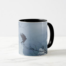 Caneca Céu Luar E Um Corvo
