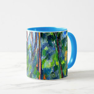 Caneca Cezanne - Na floresta, famosa pintura