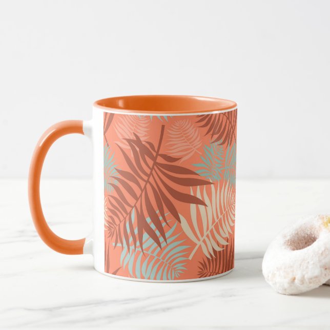 Caneca Chá com Leite Laranja Tangerine Mug (Com Donut)