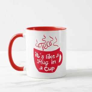 Caneca Chá É como um abraço numa taça