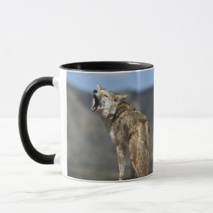 Caneca Chacal que urra do ponto culminante