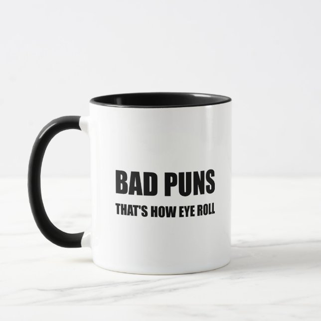 Caneca Chalaças más que é como rolo do olho engraçado (Esquerda)