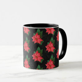 Caneca Chalkboard Botanical Floral Feliz Natal