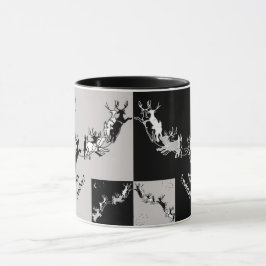 Caneca Chalkboard Christmas Reindeer