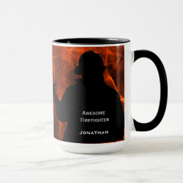 Caneca Chamas de Bombeiro Personalizadas