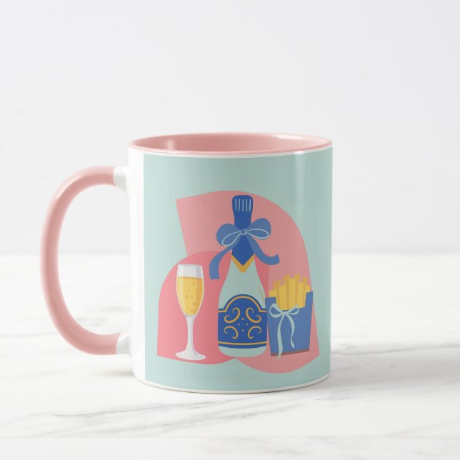 Caneca Champagne e Fritas Bougie (Esquerda)