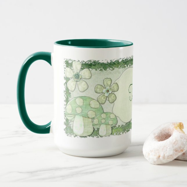 Caneca Chantily Whimsical Mixical Media NAME (Com Donut)