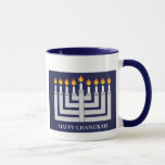 Caneca Chanukah feliz<br><div class="desc">Lit Menorah</div>