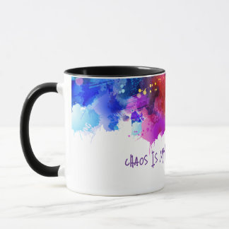 Caneca Chaos É Minha Zona De Conforto - Abstrato Art Tee