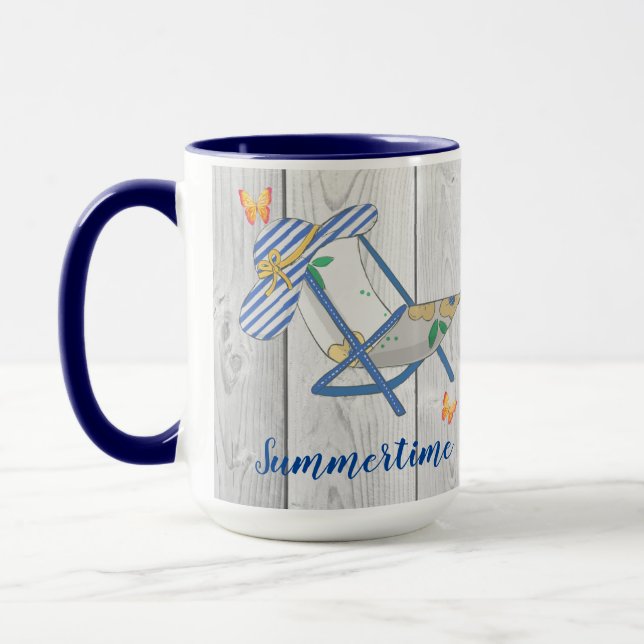 Caneca Chapéu e Mug de Summertime Striped (Esquerda)