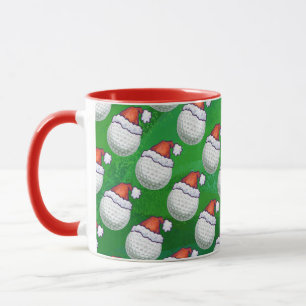 Caneca Chapéus de Natal de Golfe