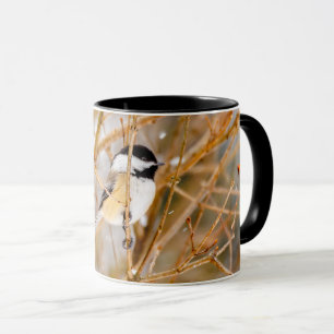 Caneca Chapim-de-cabeça-preta - Fotografia Original