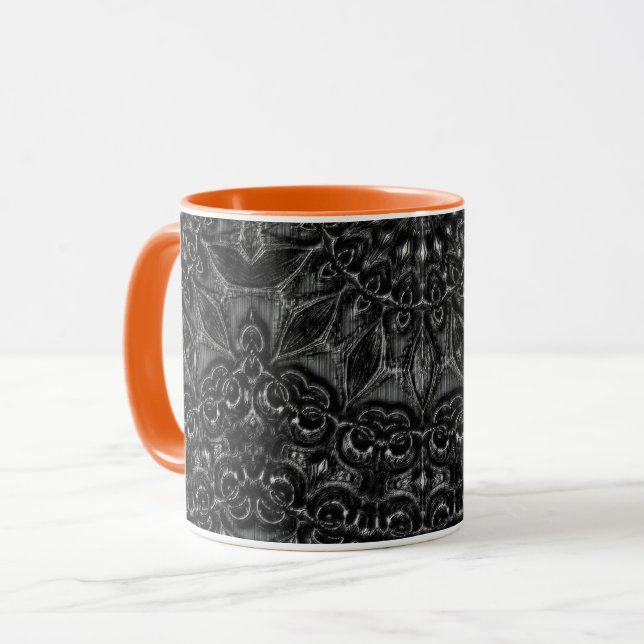 Caneca Charcarvão Mandala Coffee Mug (Frente Esquerda)