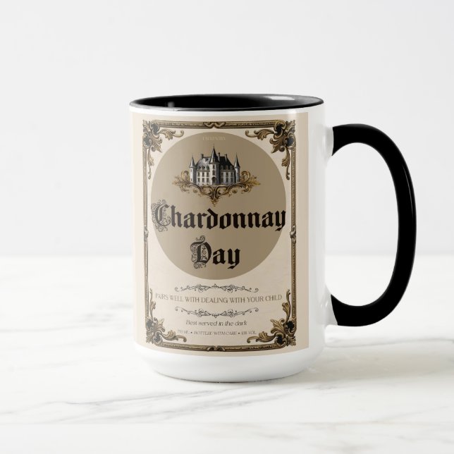 Caneca Chardonnay Day - Sobrevivência da Parentalidade -  (Direita)