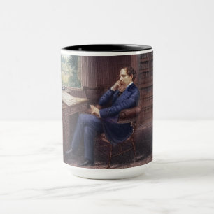 Caneca Charles Dickens em seu estudo