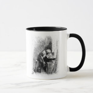Caneca Charles Dickens na fábrica enegrecendo