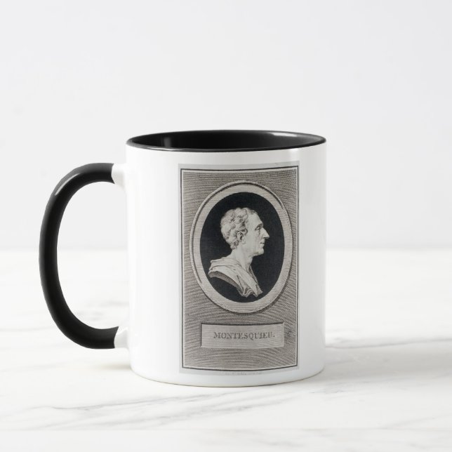 Caneca Charles Louis de Secondat, Baron de Montesquieu (Esquerda)