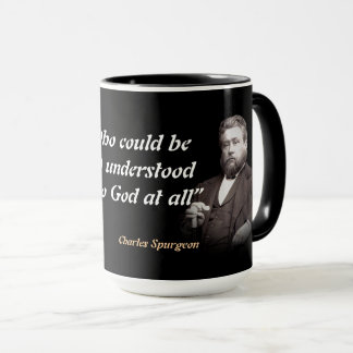 Caneca Charles Spurgeon Quote On Understanding God