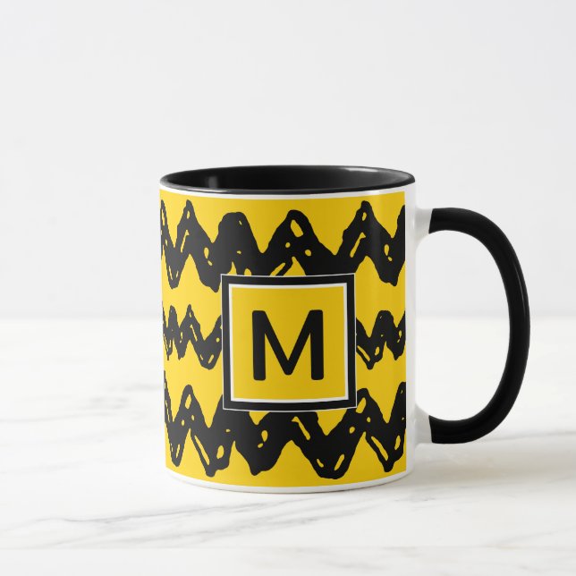 Caneca Charlie Brown Zig Zag Pattern | Adicionar o seu Mo (Direita)