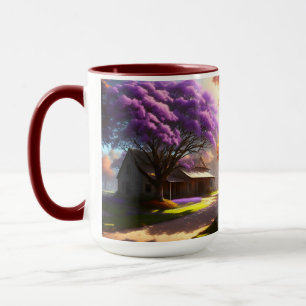 Caneca "Charme Atemporal: Fazenda e o Velho Jacarandá