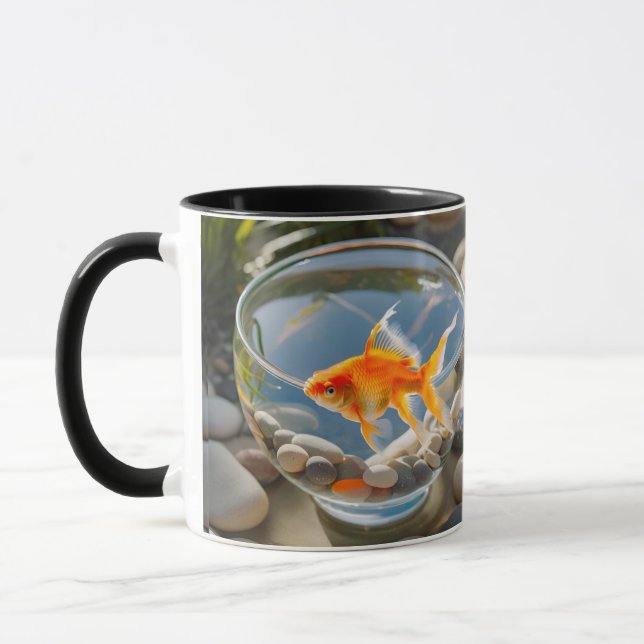 Caneca Charming Goldfish Cerâmica Mug (Esquerda)