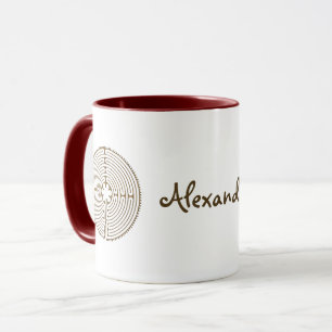 Caneca Chartres Labyrinth - Símbolo Espiritual Antiquado