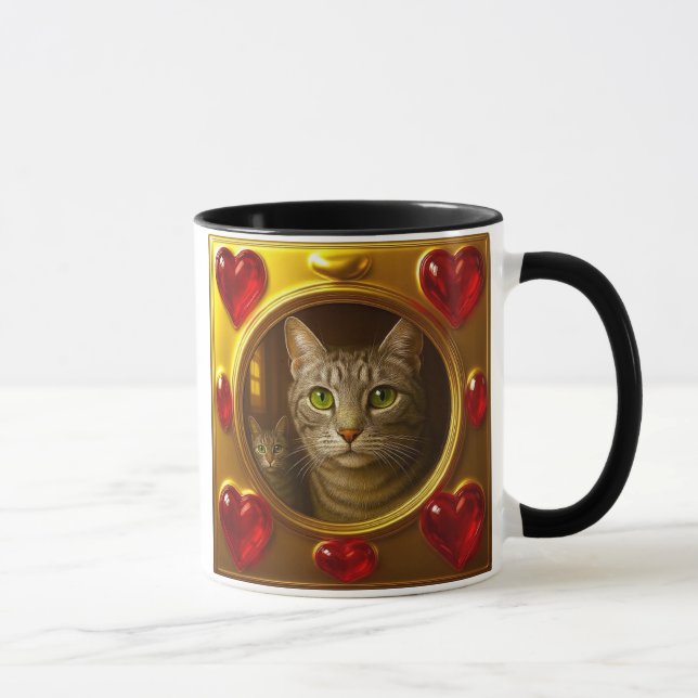 Caneca chat amour doré (Direita)