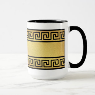 Caneca Chave grega e ouro