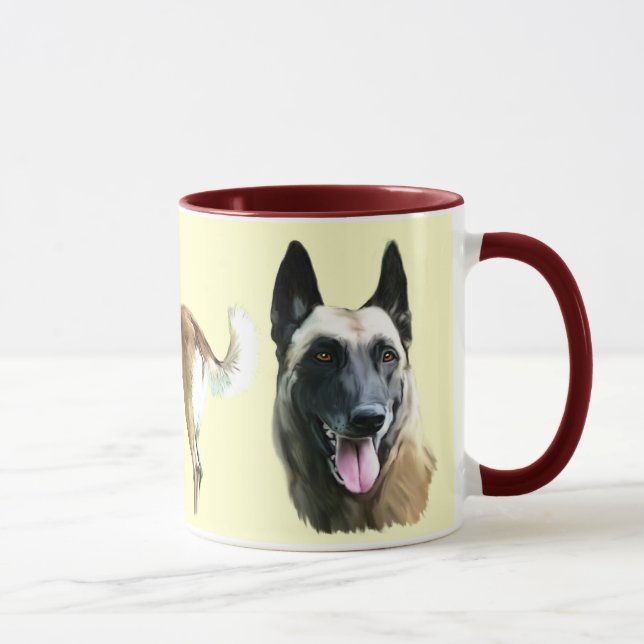 Caneca chávena malinois (Direita)