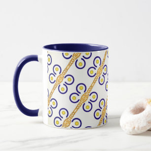 Caneca Chávena MUG 11 oz com magnífico desenho azul e