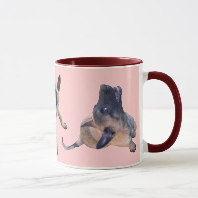 Caneca chávena puppy malinois recortar (Direita)