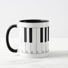 Caneca Chaves de Piano de Mug