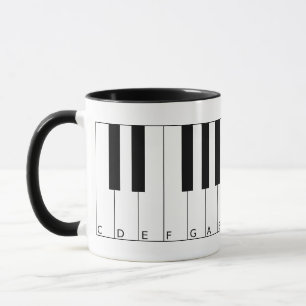 Caneca Chaves de Piano de Mug