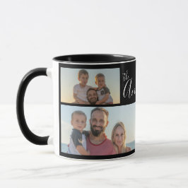 Caneca Chaveta Personalizada de Quatro Fotos da Família M
