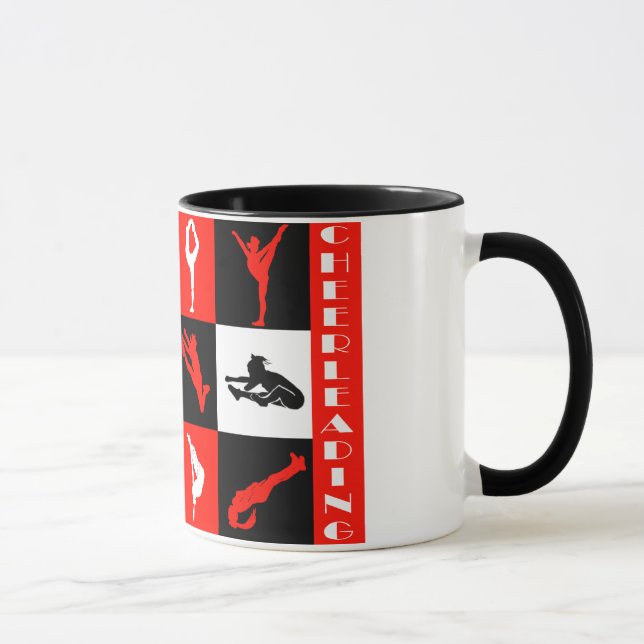 Caneca Cheerleading do bloco no vermelho (Direita)