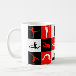 Caneca Cheerleading do bloco no vermelho