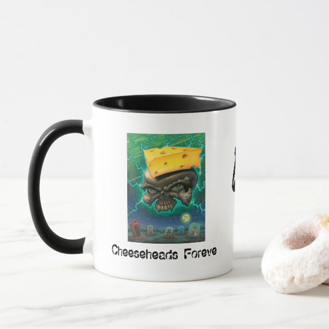 Caneca Cheesehead Forever! (Com Donut)
