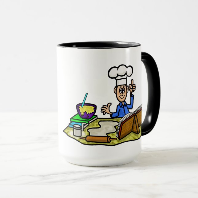 Caneca Chef Pessoal ou Nome do Cook Doméstico Mug (Frente Esquerda)