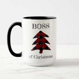 Caneca Chefe da Xadrez de Natal Engraçado