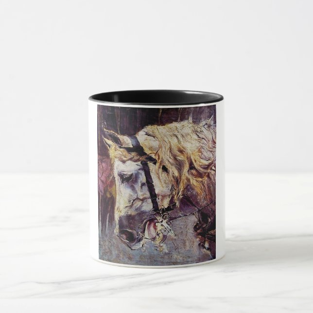 Caneca Chefe de Cavalo Branco (por Giovanni Boldini) (Centro)