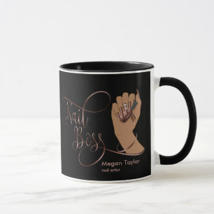 Caneca Chefe de unha, presente para manicura do técnico d