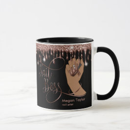 Caneca Chefe de unha, presente para manicura do técnico d