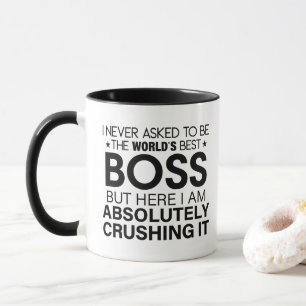 Caneca Chefe, eu nunca pedi para ser o Melhor Chefe do Mu