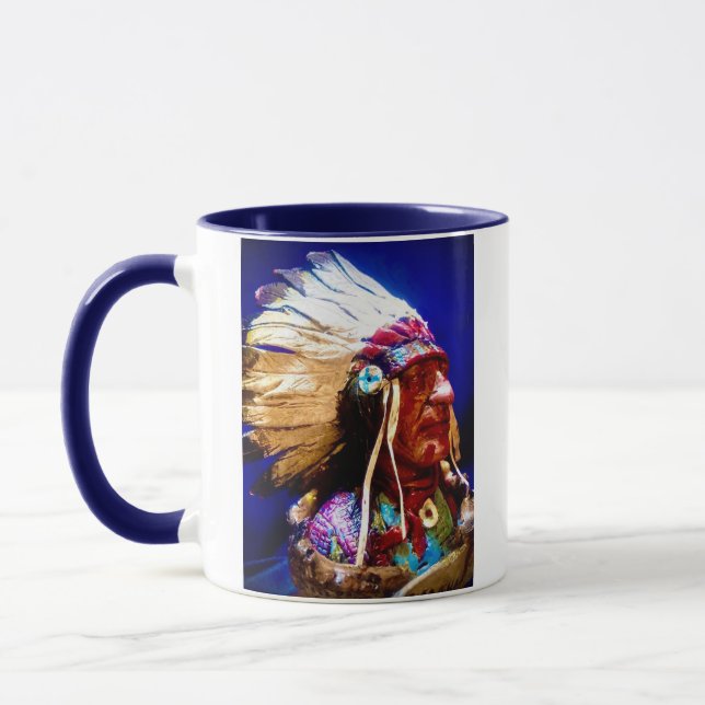 Caneca Chefe Indígena Americano Mug (Esquerda)