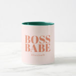 Caneca Chefe Lady Retro Nome Personalizado Coffee Mug<br><div class="desc">Chefe Lady Retro Nome Personalizado Coffee Mug</div>