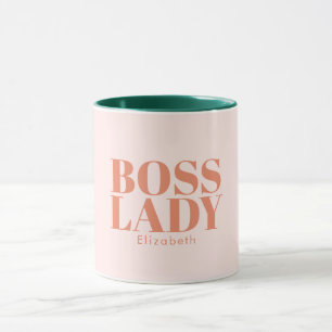 Caneca Chefe Lady Retro Nome Personalizado Coffee Mug
