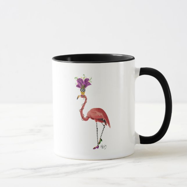 Caneca Cheio Mardi Gras Flamingo (Direita)
