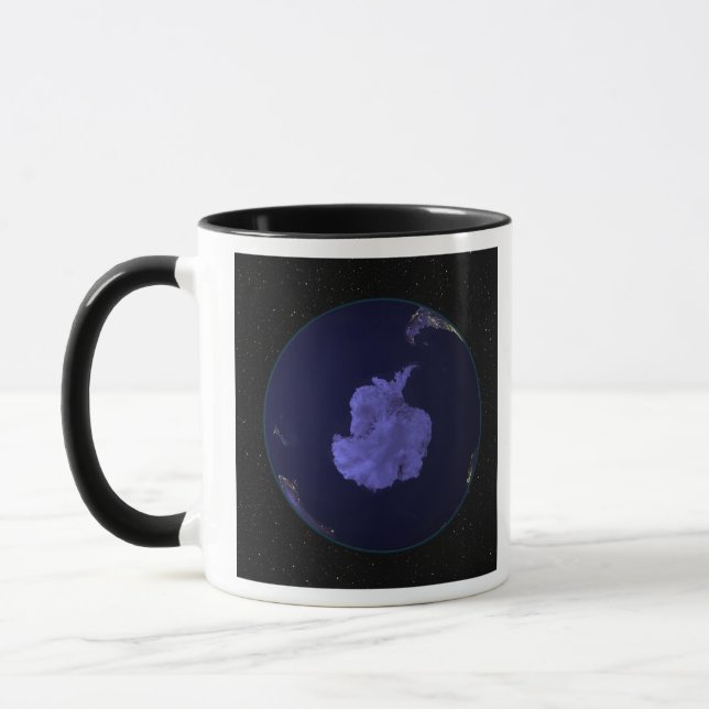 Caneca Cheio Terra à noite mostrando luzes da cidade 7 (Esquerda)