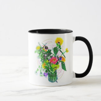 Caneca Cherie's Blooms! Black 11 oz Combo Mug